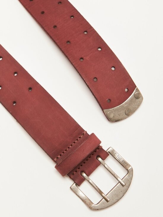 FREE PEOPLE We The Free Double Cross Belt / Oxblood